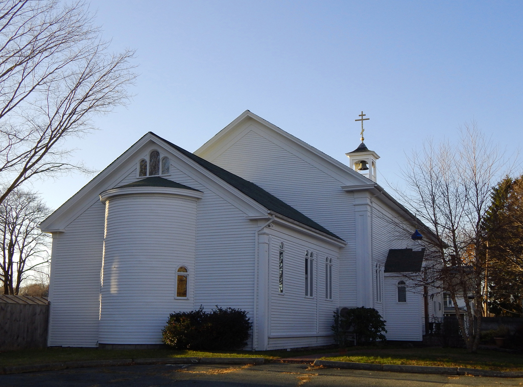 Church exterior from far away