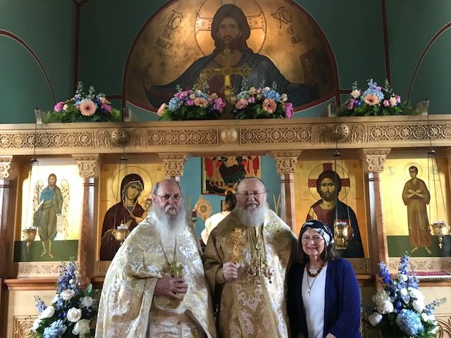 Met. Hilarion with Fr. Spyridon and Matushka Xenia