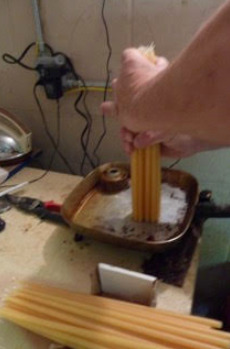 Clipping candles to make them uniform height